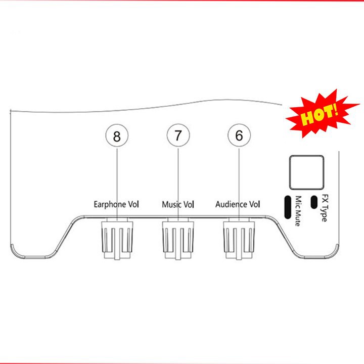 Sound card âm thanh XOX KS108 - thiết bị thu âm livestream hát karaoke mới