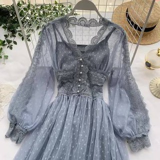 Váy eo thon cổ chữ v siêu xinh - mbs515