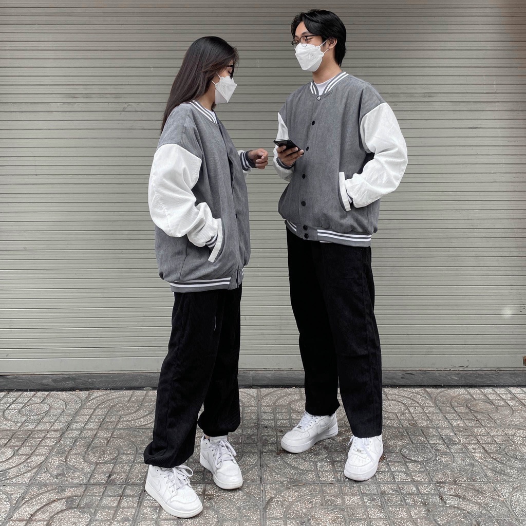 Áo Khoác OVERSIZE FF CODUROY VARSITY JACKET