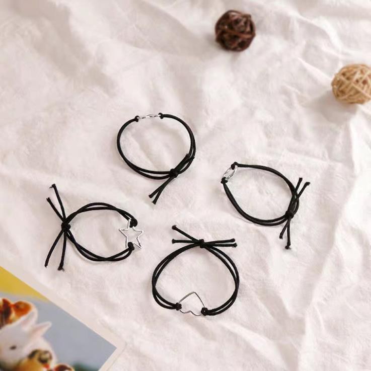 Dây buộc tóc SOLANO chun buộc tóc nhiều màu phong cách Hàn Quốc họa tiết sao xinh xắn FAH-001331