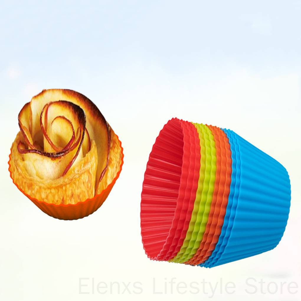 Bộ 18 khuôn silicone dùng làm bánh cupcake tiện lợi dễ dùng