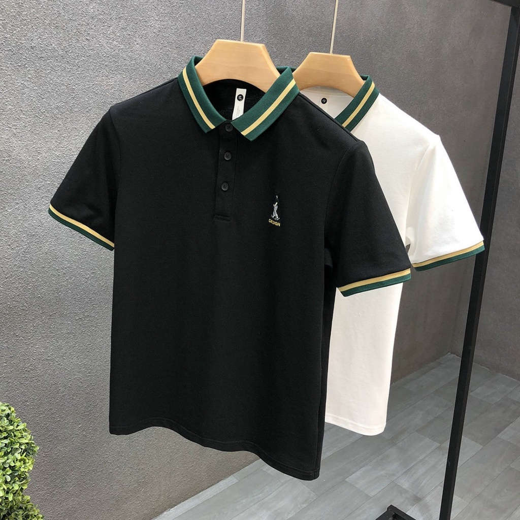 Áo thun nam có cổ polo tay ngắn vải Thun cotton xịn mềm mịn co giãn thoáng mát_ Skymen101