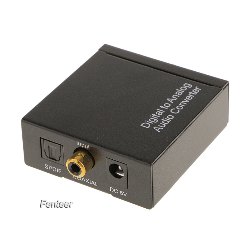 [FENTEER] Digital Coaxial Toslink Optical to Analog L/R RCA Audio Converter Adapter