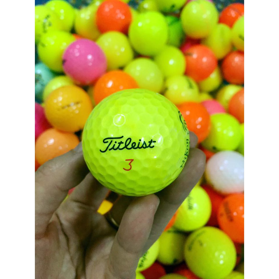 Bóng Golf Màu Các Thương Hiệu - Chính hãng, độ mới 90% - Used Golf Ball