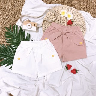 [Mã SKAMCLU8 giảm 10% cho đơn từ 100K] Quần sooc đũi hoa cúc bé gái 2157 (có ảnh thật)