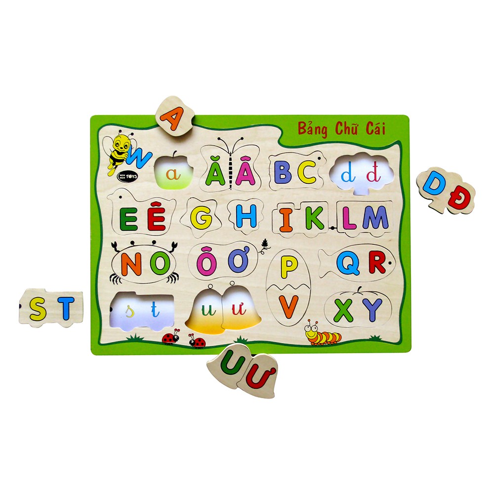 Đồ chơi gỗ Winwintoys 65312 | Bảng chữ cái | Phát triển trí tuệ và khả năng nhận biết chữ | Đạt chứng nhận CE và CR