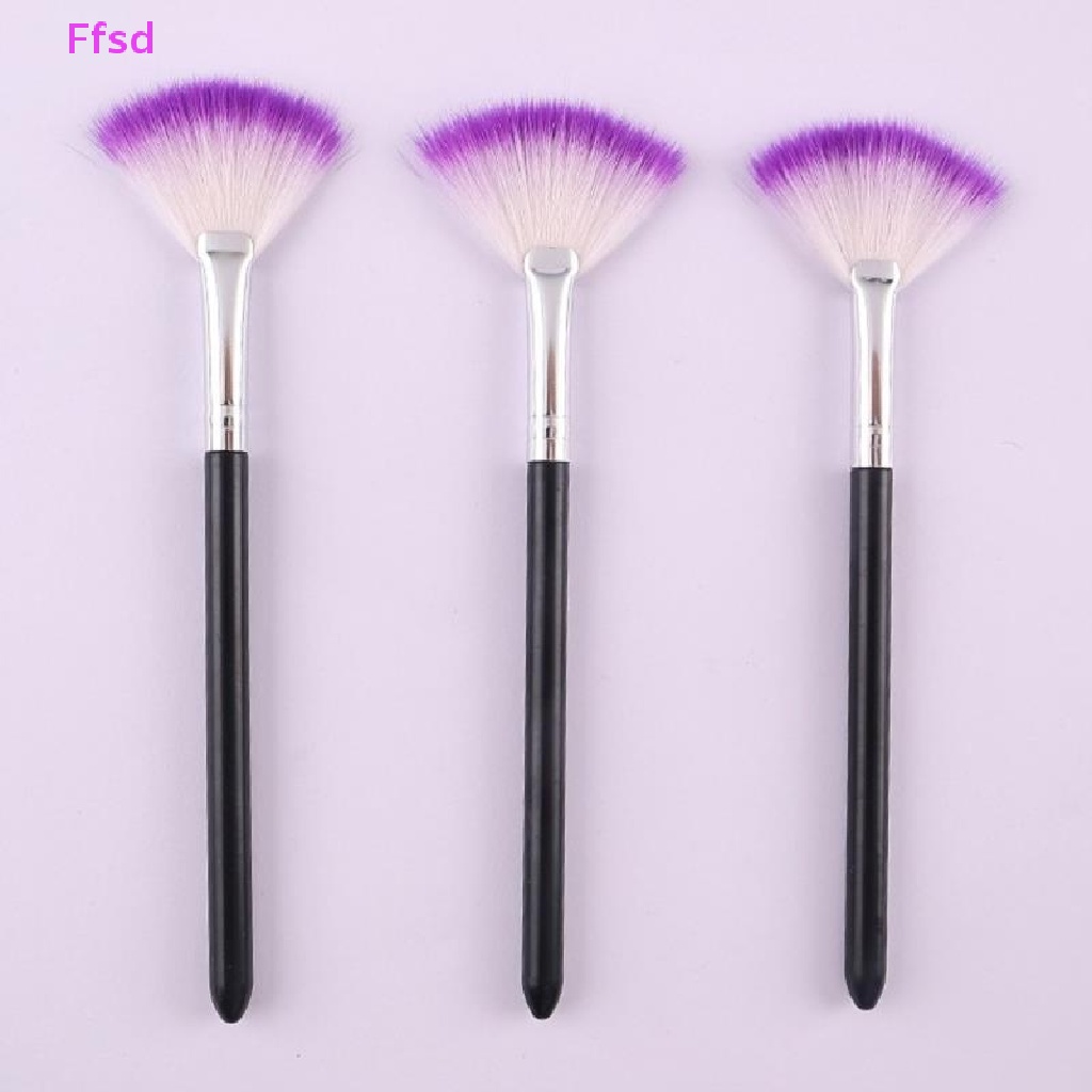{Ffsd} Cọ Trang Điểm Nền Highlight Dạng Bán Nguyệt Lông Mềm Màu Tím Bán Chạy