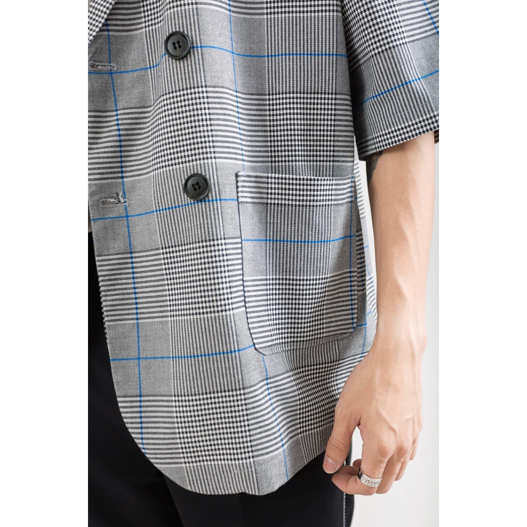 Áo Blazer Tay Lỡ Nam Cổ Ve Xuôi MANDO Chất Liệu Flannel Cao Cấp, Mềm Mịn Không Co Nhăn, Thiết Kế Basic AVH017