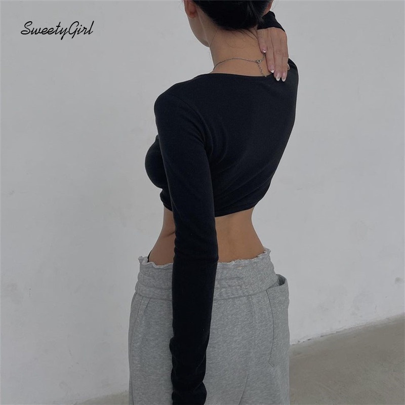 Áo Liền Quần Tay Dài Cổ Chữ V Màu Trơn Thời Trang 2022 Dành Cho Nữ