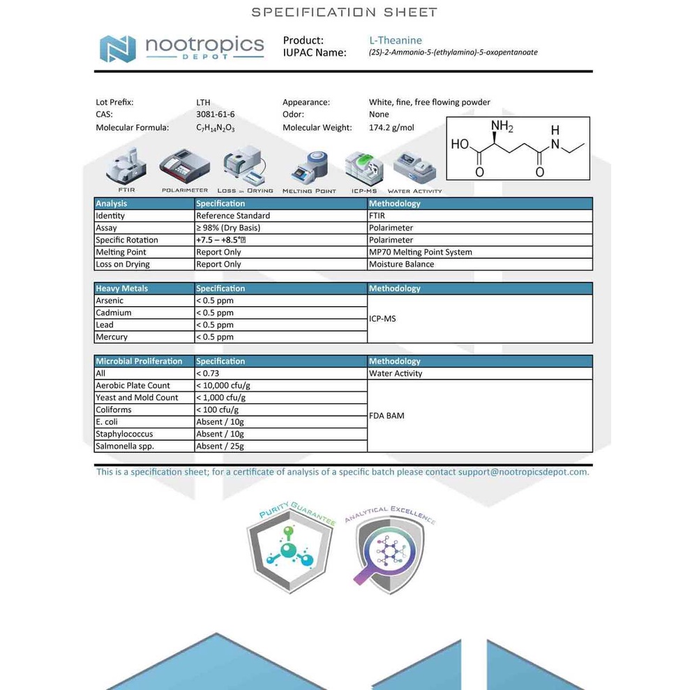 Viên uống L-theanine 200mg hỗ trợ não bộ