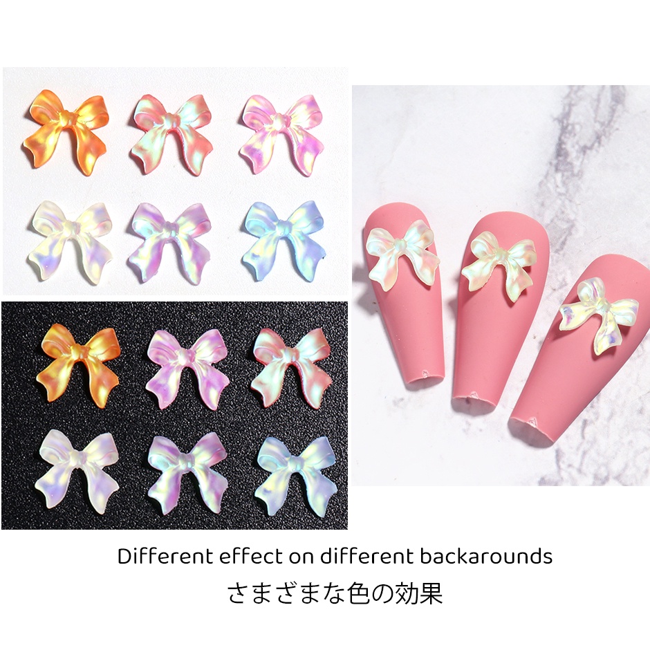 Phụ Kiện Trang Trí Móng Tay Hình Bướm 3D Bằng Nhựa Resin Thời Trang Nhật Bản DIY