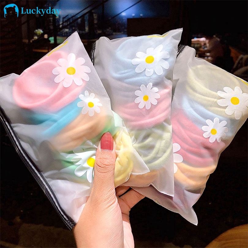 Bông Thời Trang Dây Thun Tóc Trẻ Em đầy Màu Sắc Phụ Nữ Scrunchies