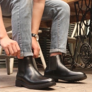 Giày Chelsea boots nam , giày da cao cấp da bò nhập khẩu handmade August shoes AG1D chính hãng bảo hành 6 tháng | BigBuy360 - bigbuy360.vn