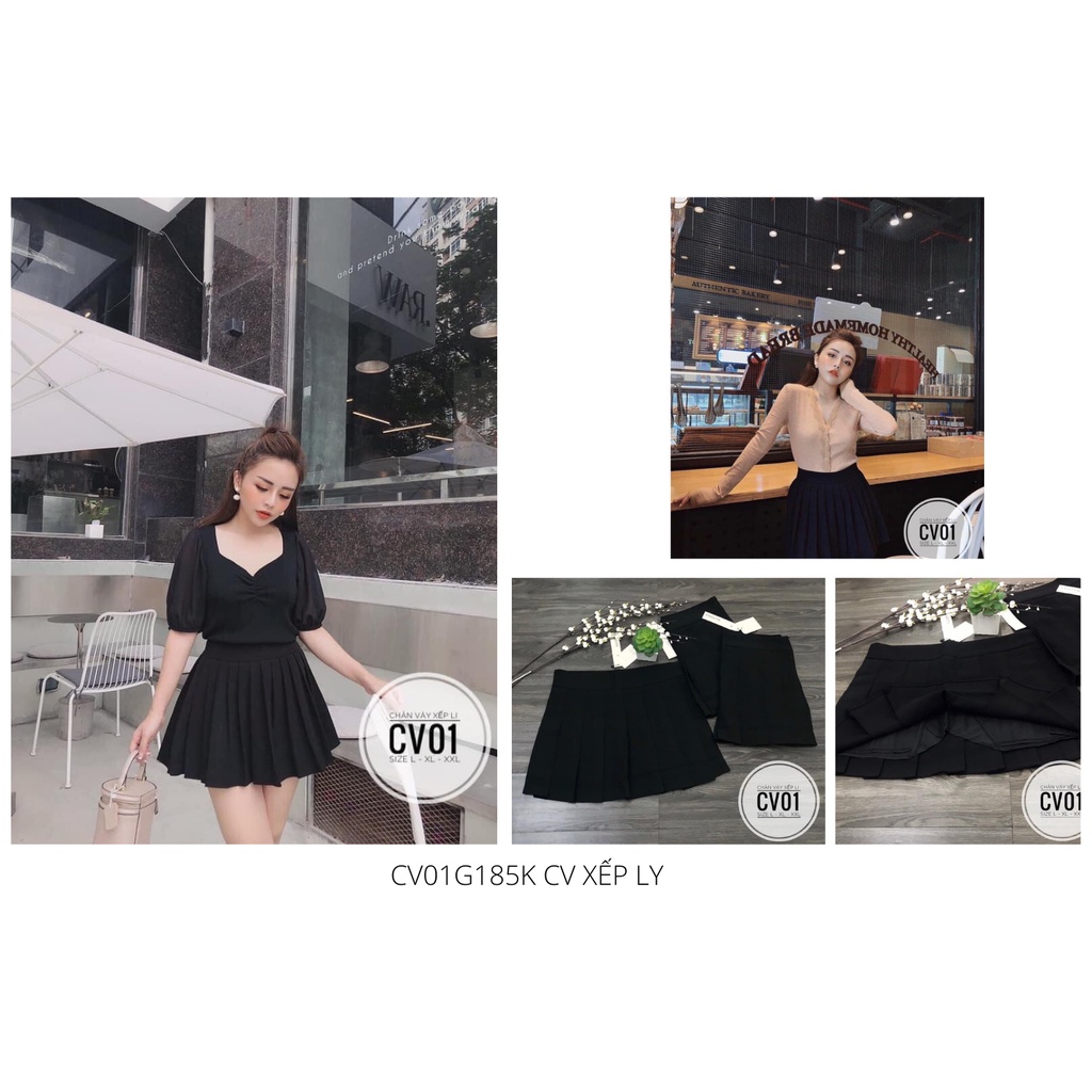 BIGSIZE CV01 CHÂN VÁY XẾP LI CV01 CÓ SIZE LỚN NGOẠI CỠ