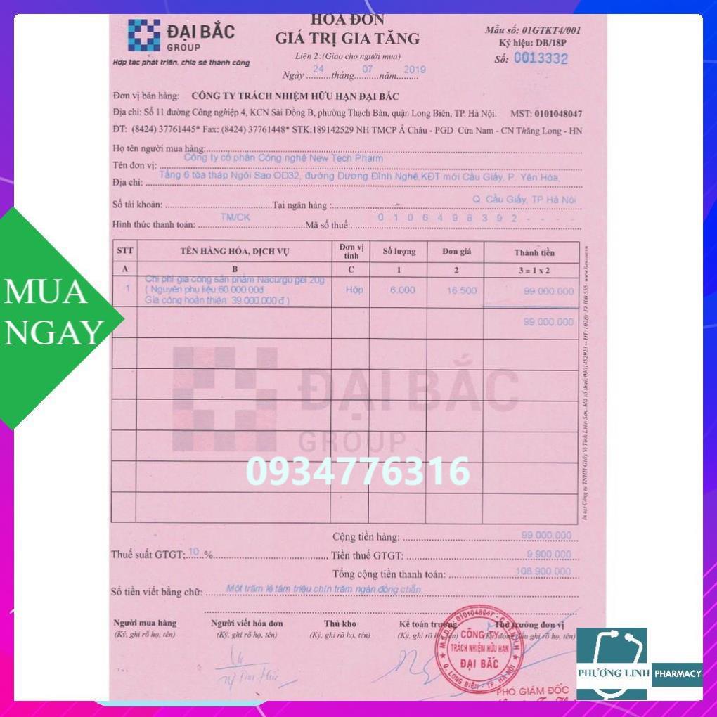 NACURGO GEL - Đánh bay thâm sẹo mụn, chặn đứng viêm nang lông