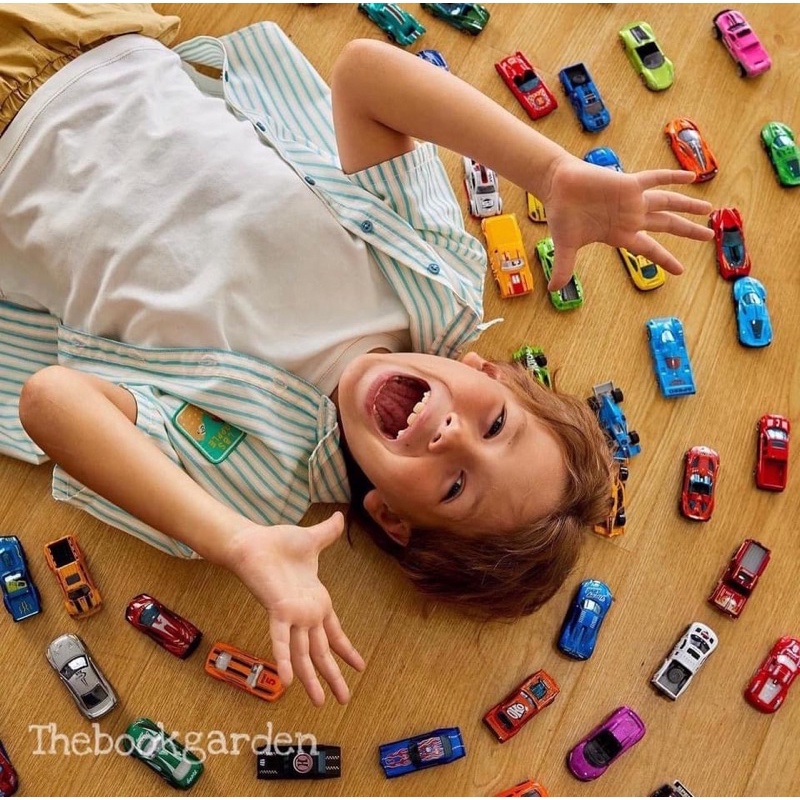 Ô tô đồ chơi bằng sắt Mini Alloy Racing Cars Mideer set bộ đồ chơi oto mô hình xe hơi cảnh sát, xe tải cho bé trai