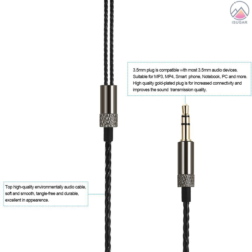 Dây Cáp Tai Nghe Mmcx 3.5mm Cho Shure Se215 Se3