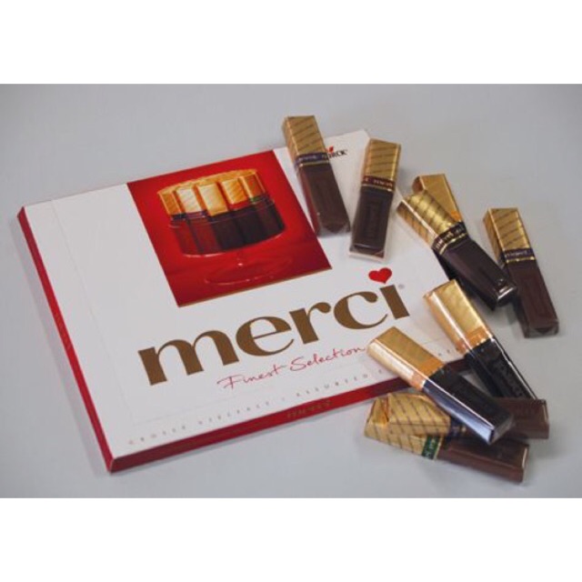 Socola Merci hộp 250g Đức
