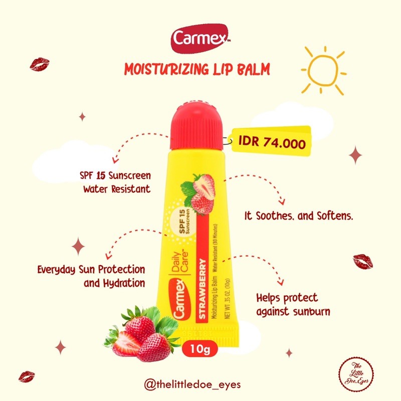 (hàng Mới Về) Son Dưỡng Môi Carmex Chống Nắng Spf15 Cao Cấp | BigBuy360 - bigbuy360.vn