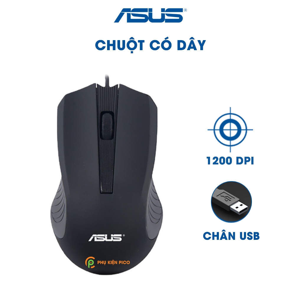 Chuột có dây Asus chính hãng - Chuột Laptop Asus có dây văn phòng