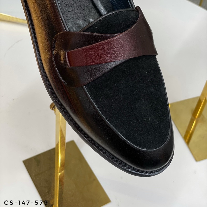 Giày Lười Nam Patina Thời Trang 💥 Chất Da Bò 100% 🎁 Đế PHÍP Chắc Chắn Cao 3.5cm 💥 CS-147
