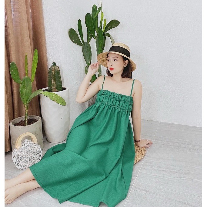 Đầm suông form babydoll 2 dây đi chơi | dạo phố | đi biển | du lịch cực dễ thương