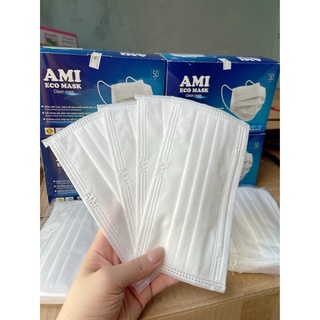 Hộp khẩu trang y tế 50 chiếc màu trắng 4 lớp