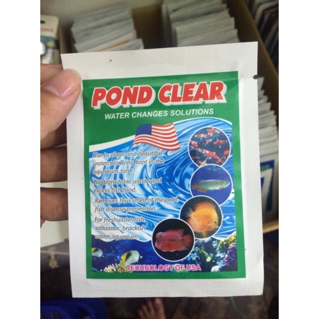 Men vi sinh Pond Clear Giúp nước trong. Khử mùi tanh hôi