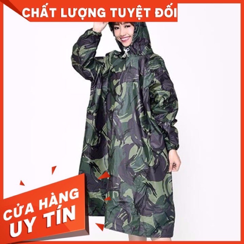 Áo mưa bít lính  loại dày Không xẻ tà