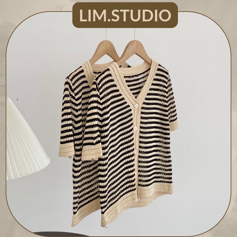 ÁO NÚT LƯỚI NGẮN TAY | lim.studio