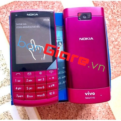 VỎ NOKIA X3-02 KHÔNG PHÍM MÀU HỒNG