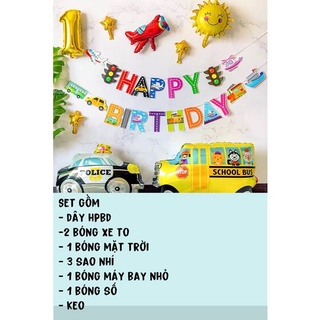 set trang trí sinh nhật bé trai