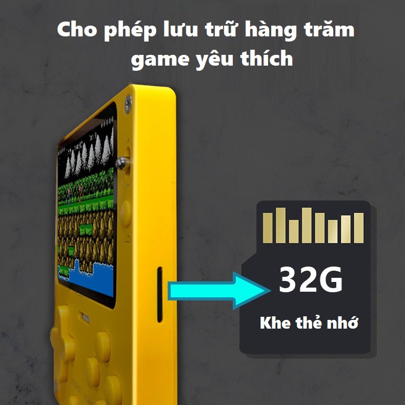 Máy chơi game cầm tay nghe nhạc xem phim bộ nhớ trong 16G Ruizu S100