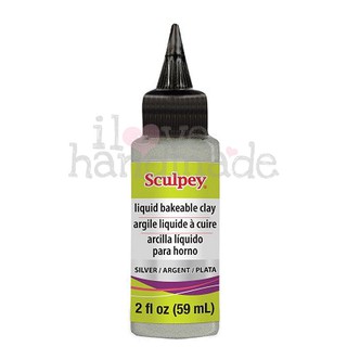 Đất sét loãng Liquid Sculpey 59ml màu bạc - silver