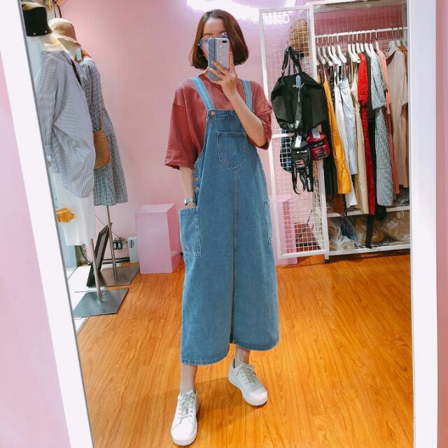 Yếm váy Jeans dáng dài | BigBuy360 - bigbuy360.vn