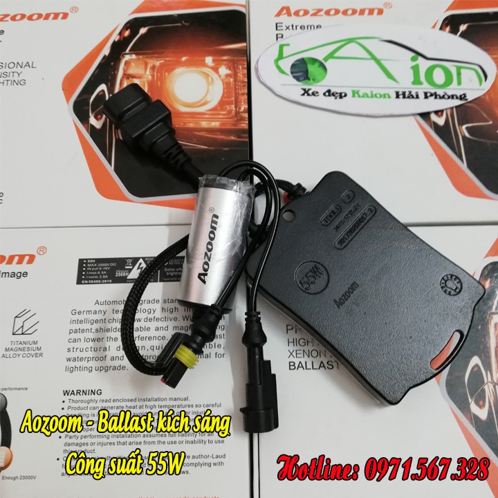 Ballast Aozoom kích sáng Xenon công suất 55W - Công Nghệ Đức - Chính Hãng