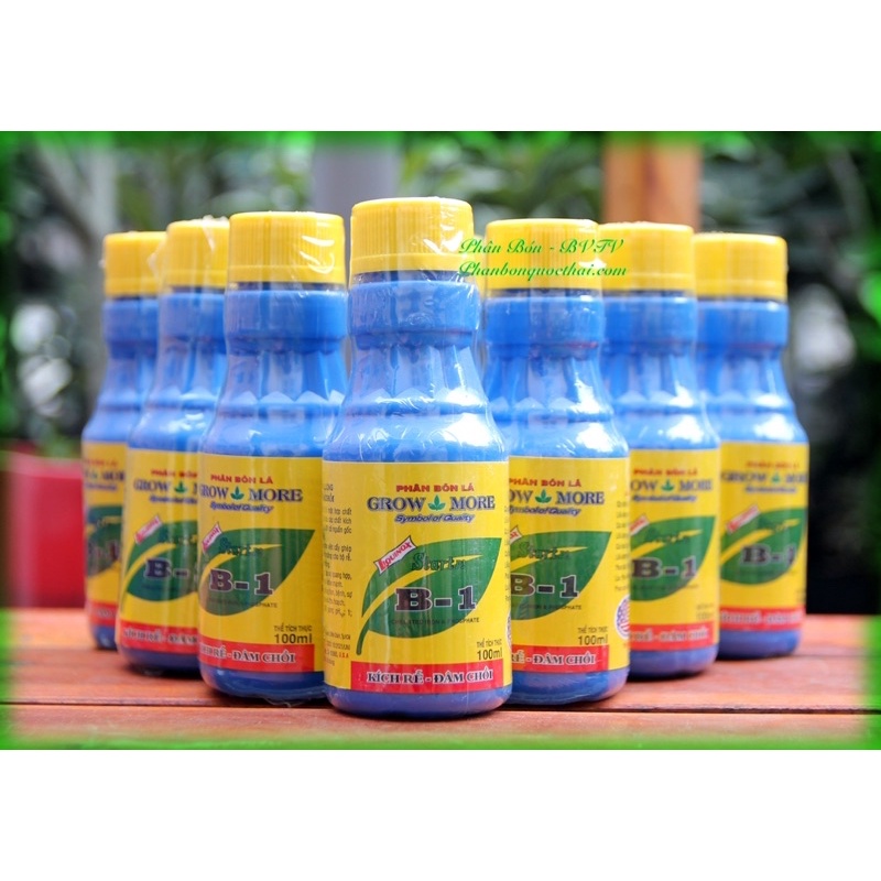 PHÂN BÓN VI LƯỢNG Vitamin B1 Growmore,Kích Rễ, Điều Hòa Sinh Trưởng,chai 100ml