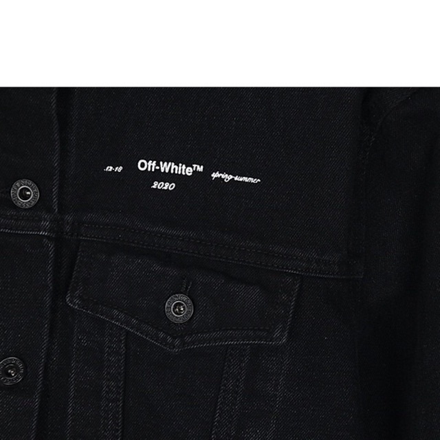 ⚡️⚡️ Áo Bò Off-White ss20 / Off-White Denim Jacket Black-Áo khoác Off-White Đen/Denim Jacket Off- White