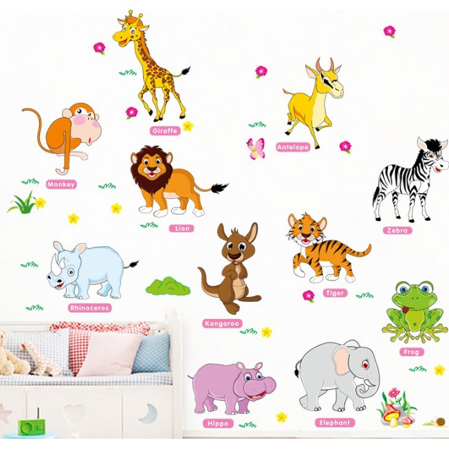 Decal vườn thú DC005 ( CHẤT LƯỢNG LOẠI 1)