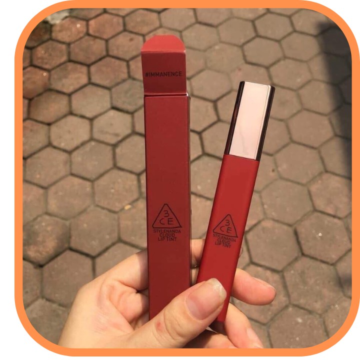 Son 3CE Kem Cloud Lip Tint Màu Immanence (Đỏ rượu) sang chảnh