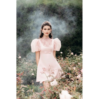 Mira - joyce dress - đầm thiết kế nữ màu hồng