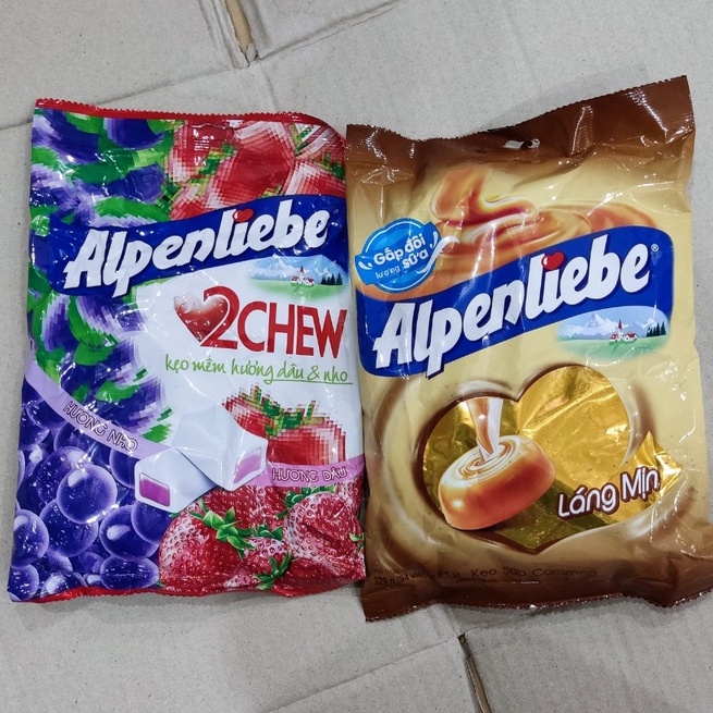 Kẹo Alpenliebe vị sữa caramen/2 chew gói 329g/227,5g