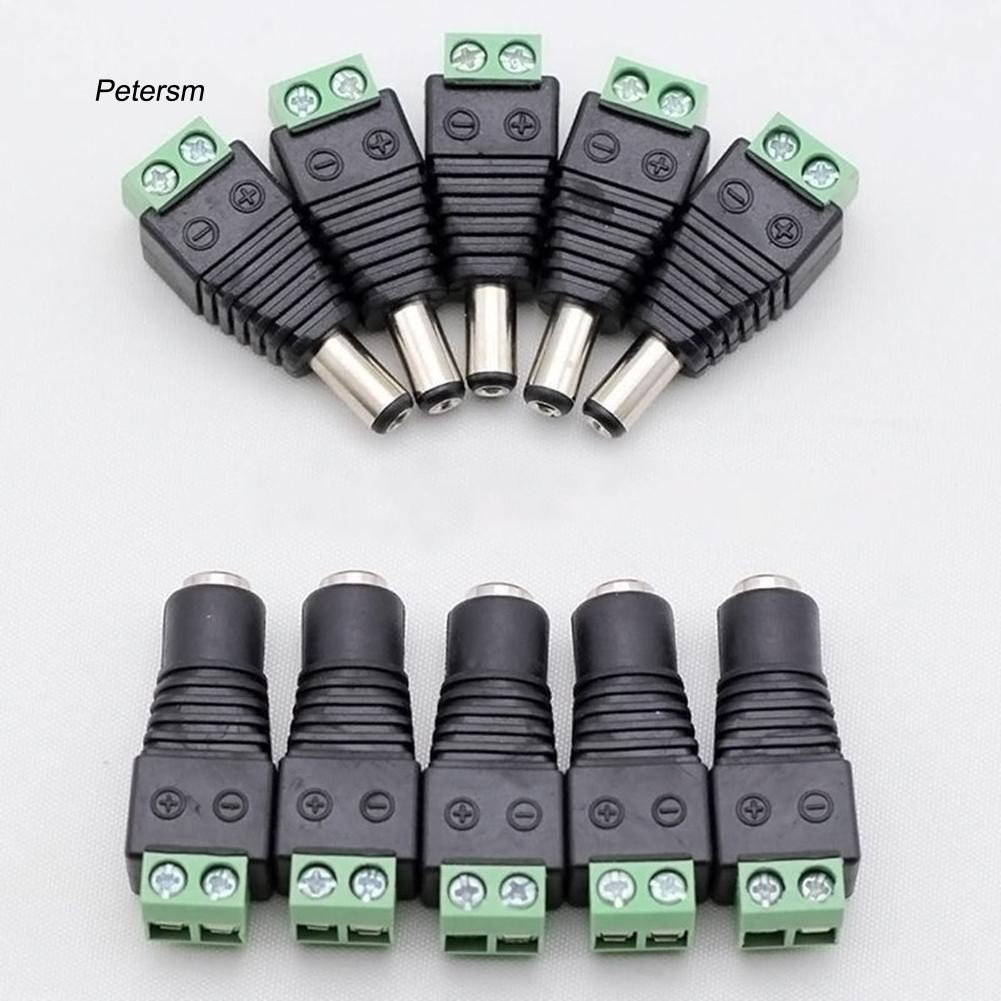 Bộ 5 đầu nối nguồn điện DC 12V cho đèn LED 5050