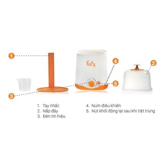 Máy hâm sữa hai bình cổ rộng FB3012ST