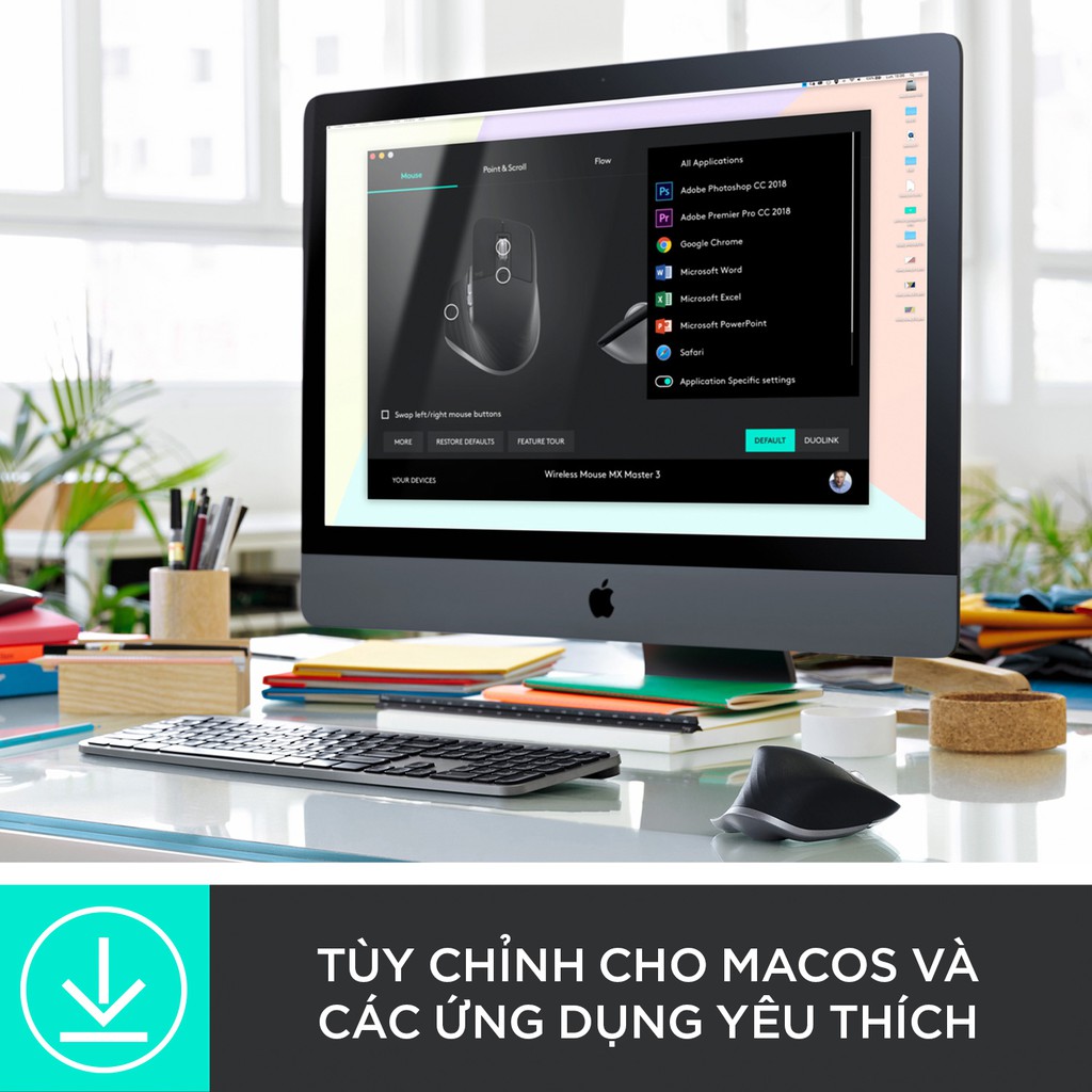 [Mã ELLOGI GIẢM 5% ĐƠN 200K]Chuột không dây bluetooth Logitech MX Master 3- Sạc nhanh USB-C, lướt trên mọi bề mặt | WebRaoVat - webraovat.net.vn