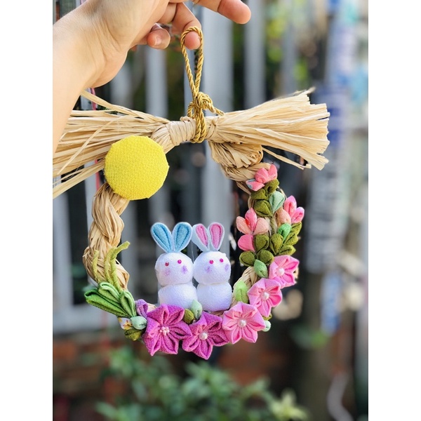 Vải Chirimen cắt sẵn 3x3cm - vải làm hoa Kanzashi