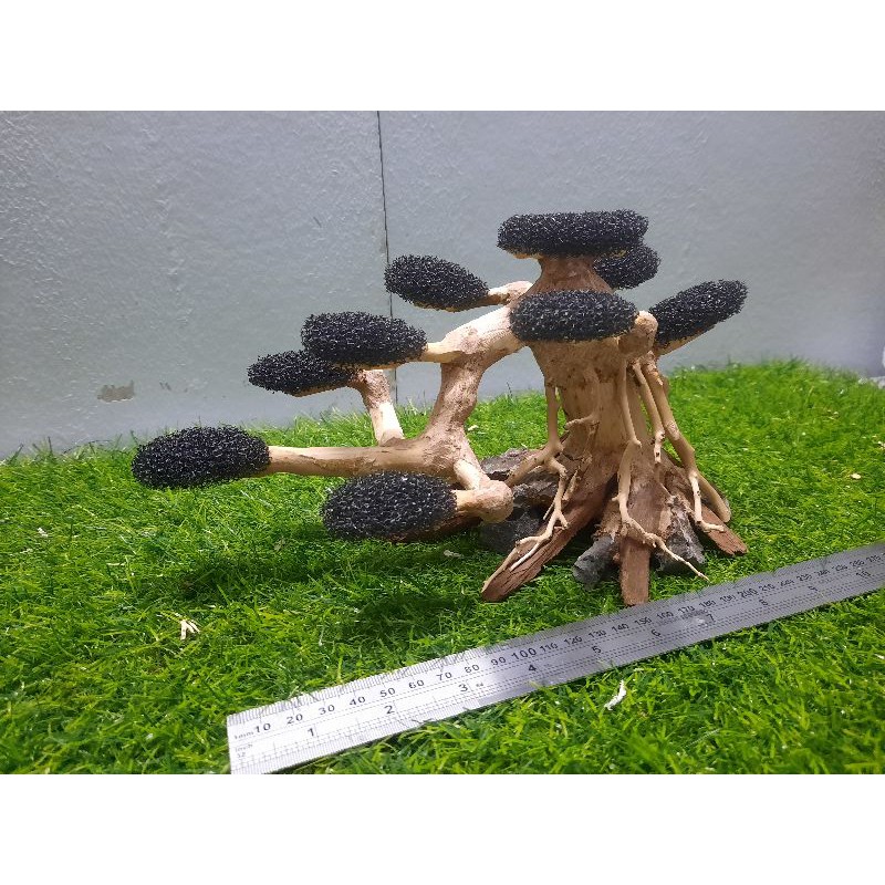 Lũa bonsai xốp cấy rêu Ngan 20, cao 15cm