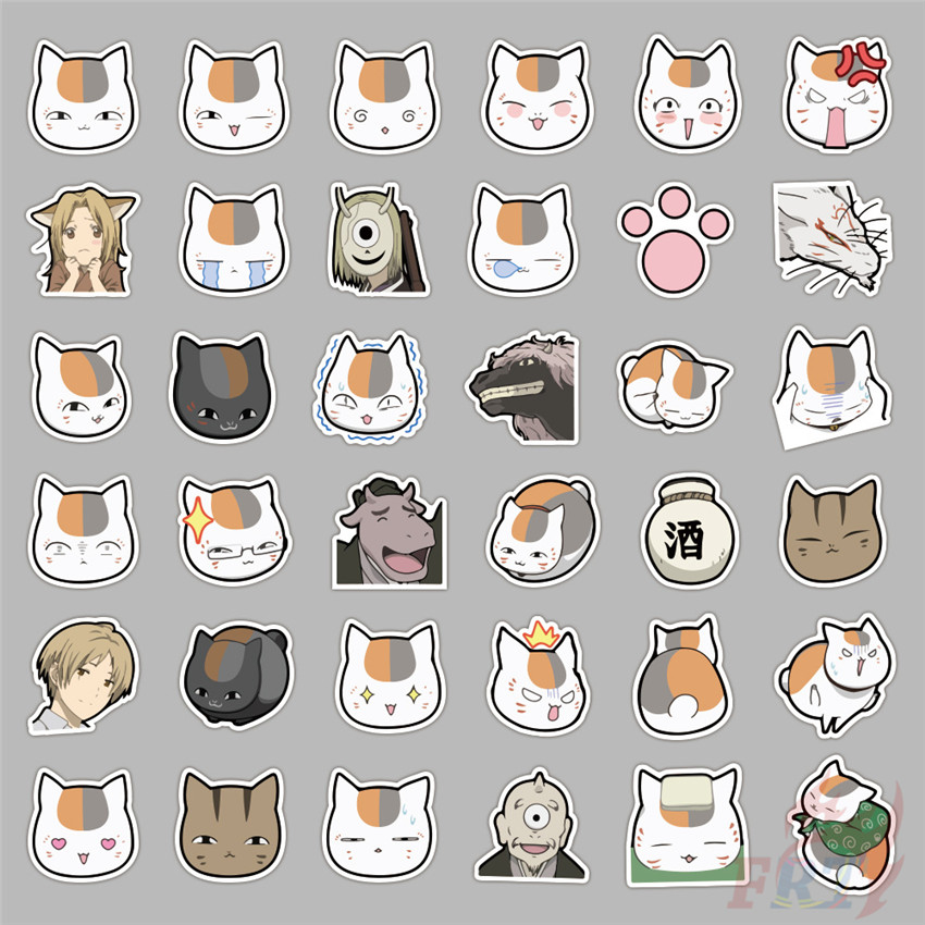 Bộ 40 miếng dán trang trí album hình anime Natsume Takashi Madara DIY