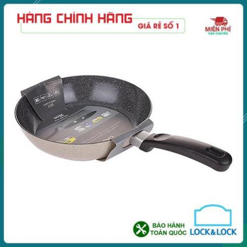 CHẢO LOCK&LOCK, CHẢO ĐÁ LOCK&LOCK COOKPLUS HARD 6243-24CM, lòng chảo làm bằng chất teflon cap cấp, là chảo chống dính.