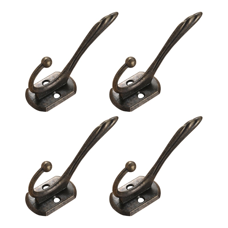 Set 4 Móc Treo Khăn Gắn Tường Kèm Ốc Vít Tiện Dụng Cho Phòng Tắm / Tủ Quần Áo